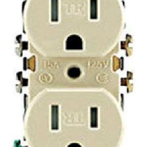 Leviton M21-T5320-IMP Tamper  Receptacle Tamper, 15 Amp, Ivory Shop For Sale