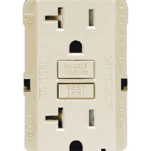 Leviton GFTR2-0KT Self Test GFCI Receptacle, Light Almond, 20 amps Discount Pay With Paypal