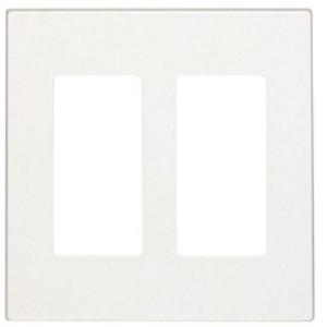Leviton C22-80309-0SW Two Gang Screwless Wall Plate, White Clearance Online
