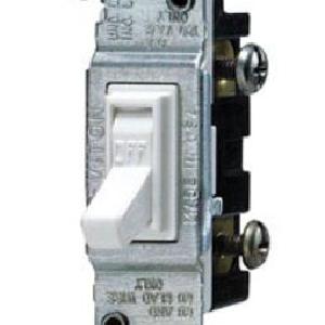 Leviton C22-01451-02W Grounding Quiet Toggle Switch, 120 Volt, 15 Amp Best Wholesale