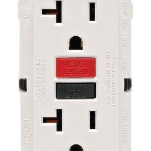 Leviton GFNT2-0RW Self Test GFCI Receptacle, White, 20 amps Discount View