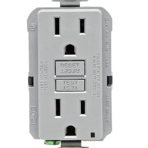 Leviton GFNT1-KGY GFCI Receptacle, 15 Amp, 125 Volt Outlet Locations Cheap Pice