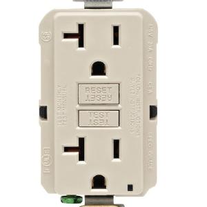 Leviton GFNT2-0KT GFCI Receptacle, 125 Volt, 20 Amp, Light Almond Outlet 2025 Newest