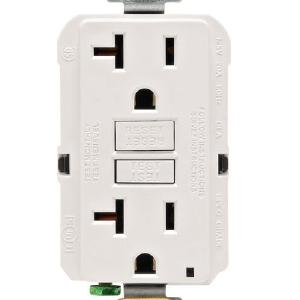 Leviton GFNT2-0KW GFCI Receptacle, 20 Amp, 125 Volt Outlet Classic