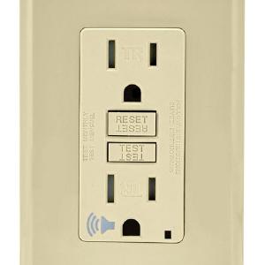 Leviton GFTA1-I Audible GFCI Receptacle, 15 Amp, 125 Volts, Ivory Visit For Sale