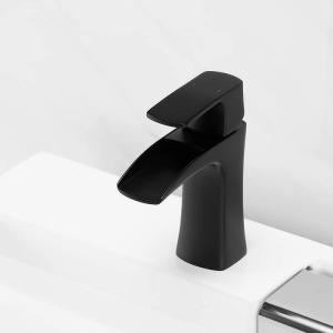 JAKARDA Waterfall Single Handle Bathroom Sink Faucet One Hole Mounted,Matte Black (Black) B3-DS554 Buy Cheap 2025 Unisex