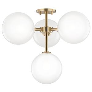 Ashleigh Four-Light LED Semi-Flush Mount Ceiling Fixture Outlet Sale Online