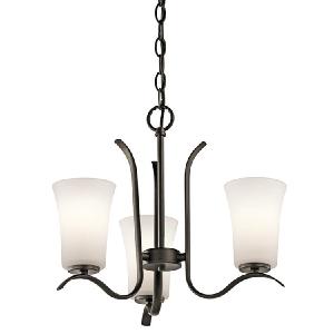 Armida Three-Light Mini Chandelier Outlet Hot Sale