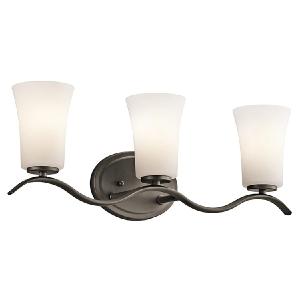 Armida Three-Light Bathroom Vanity Fixture Free Shipping Looking For