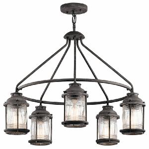 Ashland Bay Five-Light Outdoor Chandelier Clearance Pick A Best