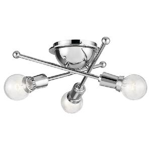Armstrong Three-Light Flush Mount Ceiling Fixture Discount Ebay