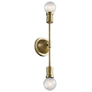 Armstrong Two-Light Bathroom Wall Sconce With Mastercard For Sale