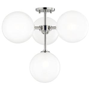 Ashleigh Four-Light LED Semi-Flush Mount Ceiling Fixture Shop For Online
