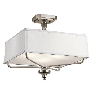 Arlo Three-Light Semi-Flush Mount Ceiling Fixture Best Pices Cheap Pice