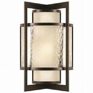 Fine Art Lamps, 818181ST, Singapore Moderne, Outdoor 19" Outdoor Wall Sconce in Bronze - New in Box Cheap Buy Authentic