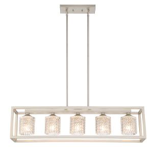 Gerberoy 5 - Light Dimmable Kitchen Island Square / Rectangle Chandelier Discount Professional