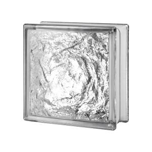 Seves 121883 Ice Glass Block, 3" D x 8" H x 8" W Footlocker For Sale