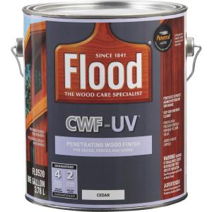 Flood CWF-UV Oil-Modified Fence Deck and Siding Wood Finish, Cedar, 1 Gal. Clearance 100% Guaranteed