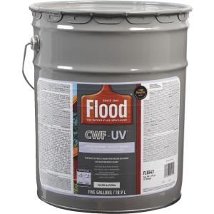Flood CWF-UV Oil-Modified Fence Deck and Siding Wood Finish, Natural, 5 Gal. Where To Buy Low Pice