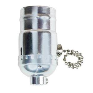 Jandorf 60404 Pull Chain Lamp Socket, 250 V, Nickel Browse Cheap Online