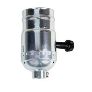 Jandorf  60402 Turn Knob Lamp Socket, 250 V, Nickel Cheap View