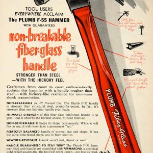1955 Ad Fayette R Plumb F55 Hammer Tool Construction Hardware Handyman PSC3 Cheap Sale Really