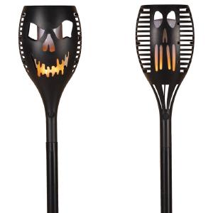 Gerson 2665940 LED Halloween Solar Scary Pumpkin Face Torch Pathway, 31 Inch Discount The Cheapest