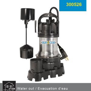 Burcam 300526 Submersible Sump Pump, 1/2 Hp Discount Shop