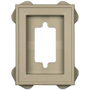 Builders Edge FMM3016 Recessed Mini Mounting Block IVORY Outlet Classic