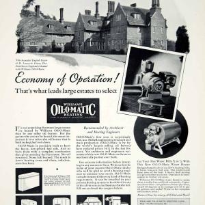 1936 Ad Williams Oil-O-Matic Hot Water Heater Boiler Burner Appliance YCL2 Buy Cheap Pay With Paypal