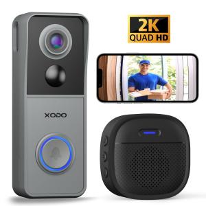 Xodo VD2 Smart Wifi Wireless Video Doorbell with 2K QHD Camera and Chime Cheap Sale Fashionable