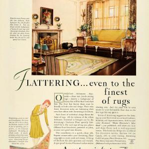 1931 Ad Armstrong Linoleum Flooring Aubusson Rugs Home Improvement Accolac COL2 Collections Online