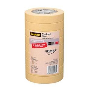 Scotch 2020-24A-CP Masking Tape, 0.94" x 60.1 Yard, 9 Rolls/Pack Original Cheap Online