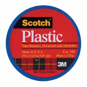 Scotch 190BLU Colored Plastic Tape, 3/4"X125", Blue Fashionable Cheap Online