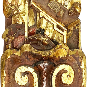 Victorian Qing Dynasty Antique Hand Carved Wooden Temple Corbel Panel 2025 New Sale Online