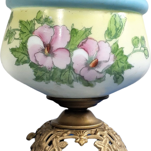 Victorian Porcelain Oil Lamp Base Planter Hand Painted By Antique Cheap Sale Best Wholesale