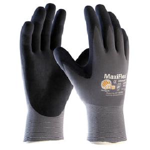 PIP Large MaxiFlex Ultimate by ATG Black Latex Palm And Finger Coated Work Gloves With Nylon Liner And Continuous Knit Wrist Free Shipping Cheap Real