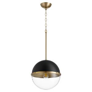 12" Single-Light Globe Pendant Sast For Sale