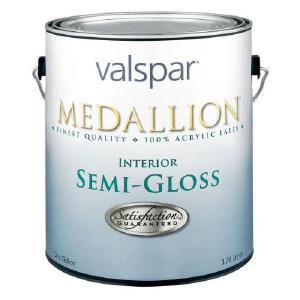 Valspar 027.0002405.007 Medallion Interior Semi-Gloss Latex Paint, 1 Gallon Clearance Hot Sale