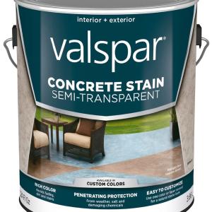 Valspar 024.0082062.007 Porch and Floor Semi-Transparent Concrete Stain, 1 Gallon Cheap Low Shipping Fee