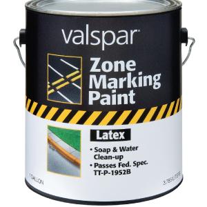 Valspar 024.0000137.007 Latex Zone Marking Paint 1 Gallon, Blue Outlet Excellent