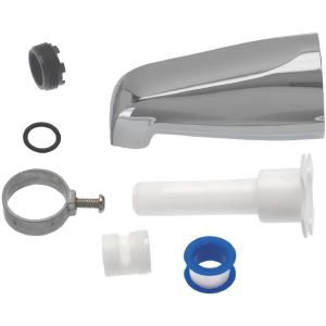 Danco 1/2 In. Slip-Fit Chrome Bathtub Spout Best Seller