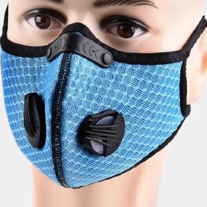 Turquoise Double Respirator Filter Washable Face Mask Comfortable