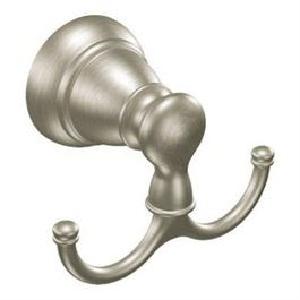 Banbury Double Robe Hook, Brushed Nickel Cheap Sale Now