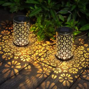 13.2'' Solar Powered Integrated LED Outdoor Lantern (Set of 2) Buy Cheap 100% Original