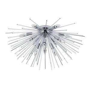 12-LIGHT SUNBURST SPUTNIK FLUSH MOUNT CHANDELIER Cheap Sale Popular