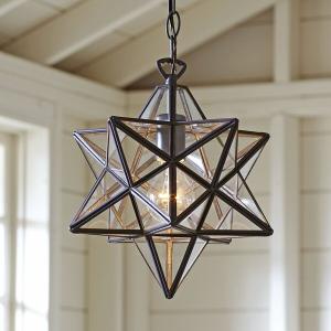 12" H x 11" W x 11" D Oil Rubbed Bronze 1 - Light Single Star Pendant pt784 Clearance High Quality