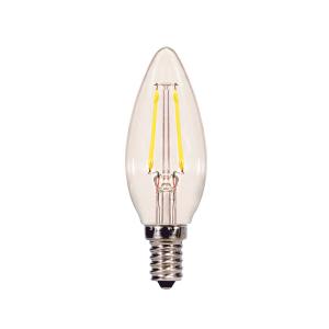 Satco S21702 B11 LED Light Bulb, Warm White, 4.5 watts Comfortable