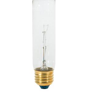 Satco S3700 T10 Tubular Incandescent Bulb, 25 Watts, 120 volt Sale Classic