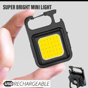 Super Bright Keychain Flashlight Mini COB Portable Work Light USB Rechargeable Outdoor Camping Fishing Pocket Lamps With Magnet Cheap Sale Big Sale